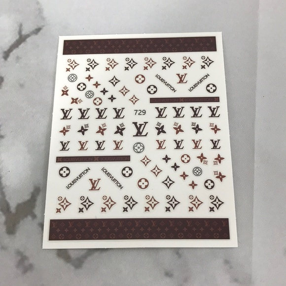 NEW Nail stickers floral brown - Picture 2 of 3